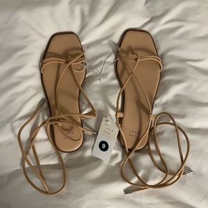 Tan Target A New Day sandals - size 9